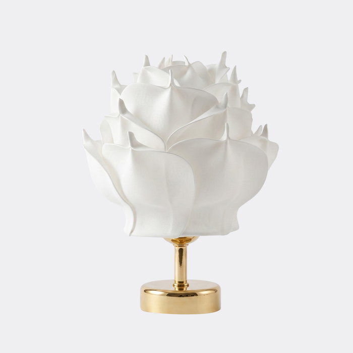 Opviq Lámpara de mesa Eva Blanco y Dorado Brillante Opviq Lámpara de mesa Eva Blanco y Dorado Brillante